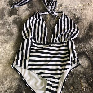 Plus size one piece swimsuit